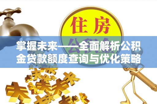 西昌掌握未来——全面解析公积金贷款额度查询与优化策略