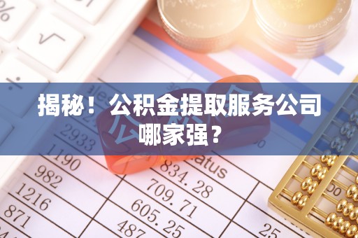 西昌揭秘！公积金提取服务公司哪家强？
