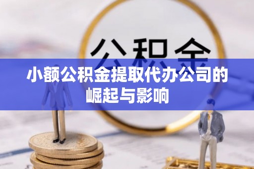 西昌小额公积金提取代办公司的崛起与影响