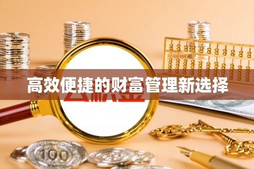 西昌高效便捷的财富管理新选择