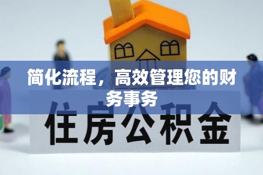 西昌简化流程，高效管理您的财务事务